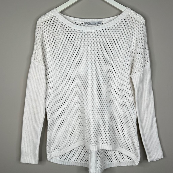 Prana Sweaters - PrAna Organic Cotton Parker open knit crew neck sweater‎ White Women's Sz S